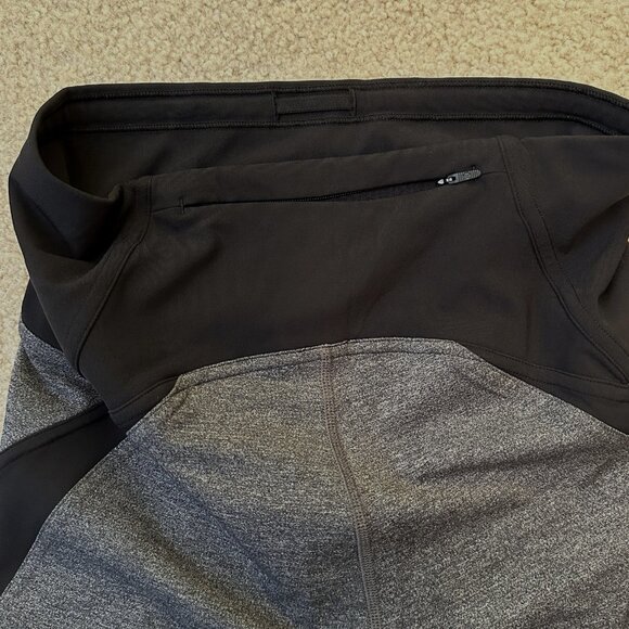 Lululemon Inspire Crop ll Luxtreme 3/4 Leggings Sz 6 Grey Black Yoga Athleisure - Picture 8 of 11